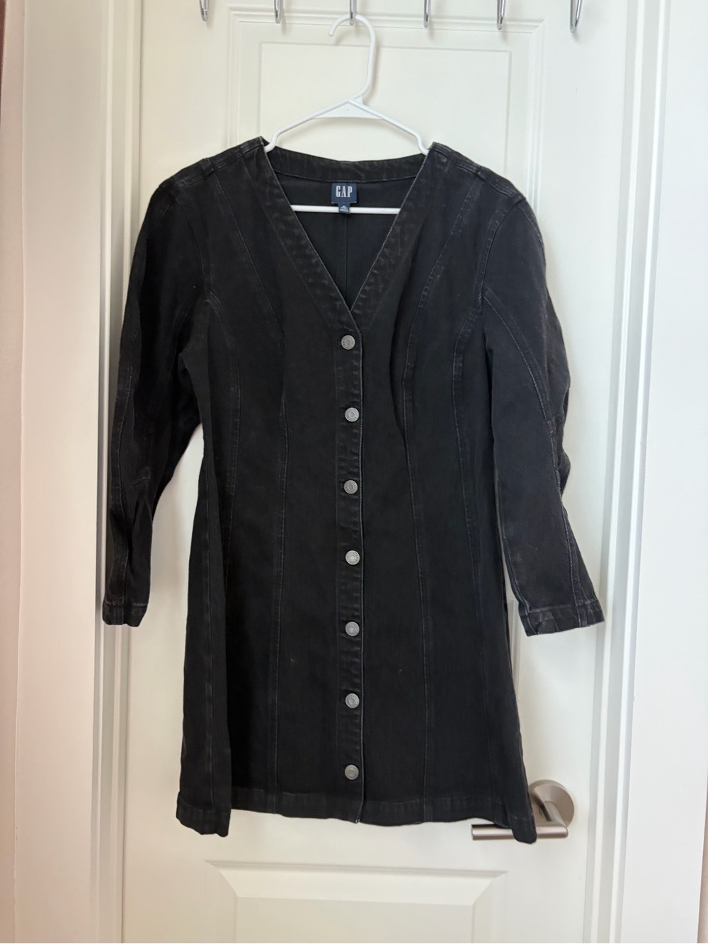 Gap barrel sleeve denim dress